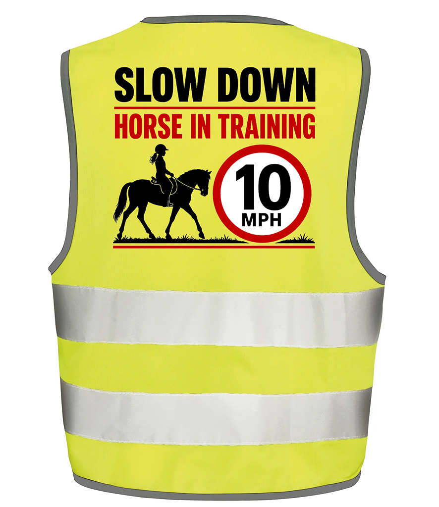 Horse In Training 10 MPH Hi-Vis Safety Vest
